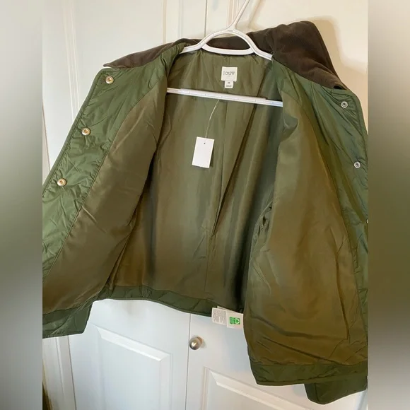 NWT J.Crew quilted barn jacket - Picture 8 of 12